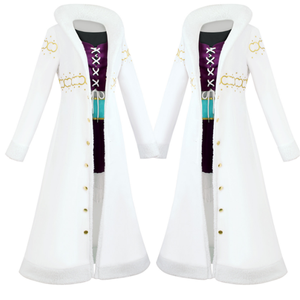 Anime Outfit Nico Robin Cosplay Fur Collar <strong>Coat</strong> Anime Sea <strong>King</strong> Cos Uniform for Party Stage - Product Image 3