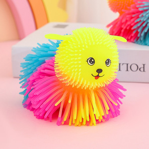 2025 Children's Toys Small Hedgehog Puffer <b>Ball</b> Flash Soft Rubber Vent Baby <b>Squeezing</b> Toy - Product Image 2