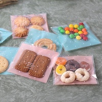 Sacs d'emballage alimentaire autocollants personnalisés en plastique pour bonbons, biscuits, gâteaux, pain, cadeaux