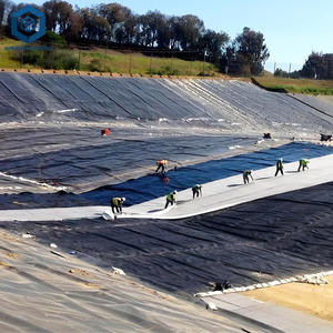 प्रचार अभेद्य कृषि मछली फार्म तालाब विरोधी टपका Geomembranes Waterproofing <span class=keywords><strong>Geomembrane</strong></span> तालाब के लिए पीवीसी <span class=keywords><strong>Geomembrane</strong></span> - Product Image 6