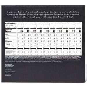 Coffret Cadeau de Sirops de Café Gourmands de Luxe avec Saveurs <span class=keywords><strong>Caramel</strong></span> Salé, Vanille, Mocha, <span class=keywords><strong>Noisette</strong></span>, Épices de Citrouille et 10 Autres - Product Image 2