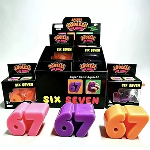 Nouveauté <span class=keywords><strong>Tik</strong></span> <span class=keywords><strong>Tok</strong></span> 67 TPR Squishy Fidget Toys, jouets anti-stress souples, balles à presser pour enfants et adultes, cadeau tendance et original - Product Image 1