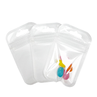 Sacs en polyéthylène refermables avec fermeture éclair, taille 55*90 mm (2,2*3,5 pouces), en stock, fermeture éclair refermable, pochette à fermeture éclair, sac en plastique à fermeture éclair pour bijoux