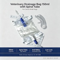 Sac de drainage urinaire suspendu pour animaux de compagnie, système de drainage fermé