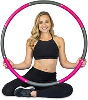 Ayarlanabilir yetişkin spor çemberler egzersiz Hula Hoop pürüzsüz performanslı köpük ağırlıklı Hula Hoops