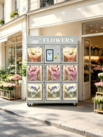 Máquina Expendedora de Flores Compacta, Máquina Expendedora de Flores Refrigerada con Control de Temperatura
