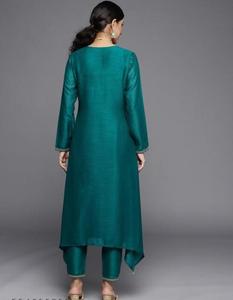 Kurtis pent pent pent pent pent Pair pent กระเป๋าคลัทช์ส้นรองเท้าสำหรับปาร์ตี้ฤดูร้อนชุด salwar สมบูรณ์ดู - Product Image 3