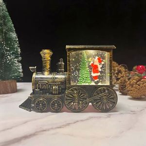 Santa Claus Miniature Train Water-powered <b>Lantern</b> Christmas Gifts Christmas <b>Small</b> Oil Lamp Decorations - Product Image 5