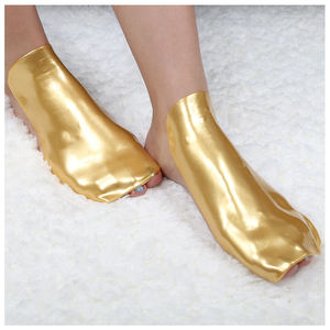 Venta al por mayor de oro nutritivo hidratante mascarillas para pies colágeno 24K hidrogeles gelatina cuidado de la piel seca mascarilla para pies belleza - Product Image 1