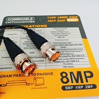 Balun vidéo passif BNC de bonne qualité avec transmetteur à vis AHD TVI CVI CVBS 8MP CCTV sur câble Cat5e Cat6 UTP