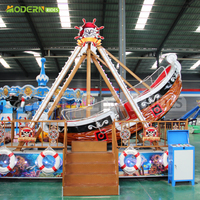 Manège mobile mini-navire pirate pour enfants, équipement de divertissement extérieur pour fêtes foraines et carnavals