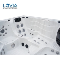 LOVIA Spa Luxe Baignoires et Jacuzzis d'extérieur Écoénergétiques Vente en gros Jacuzzi d'extérieur avec 2 transats