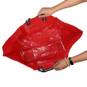 กระเป๋าช้อปปิ้งทำจากลามิเนต PP กันน้ำกระเป๋าใส่ของขนาดใหญ่พับได้เป็นมิตรกับสิ่งแวดล้อมพิมพ์ลายได้ตามต้องการ - Product Image 5