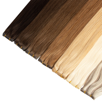 Extensions de cheveux vierges Genius Weft respirantes et invisibles - Conception durable et découpable, sans perte de cheveux, pour boutiques de luxe