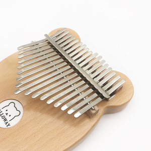 Điện Kalimba Phiên MINI Gấu 17 Phím EQ Kalimba Phiên Ngón Đàn Piano Gỗ Sồi Trống Bộ - Product Image 5