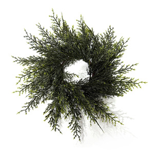 Guirlande artificielle de cyprès de 5 pouces à fixer au mur, décoration traditionnelle de Noël, guirlande de verdure pour la décoration de fenêtre de maison - Product Image 4