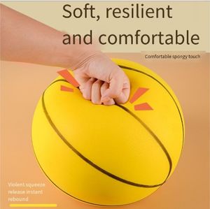 お子様向け 静音 室内 スポーツ玩具 楽しいエクササイズ PUサッカーボールとスポンジバスケットボール - Product Image 6