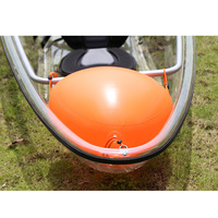 Kayak transparent à fond de verre KUER pour 2 personnes en LLDPE pour la pêche sur le lac ou en mer