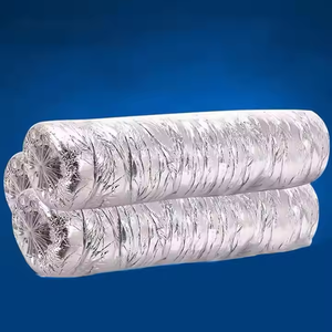 ท่ออากาศอลูมิเนียมมีความยืดหยุ่นหุ้มด้วยฟอยล์ฉนวนสำหรับระบบ HVAC ฉนวนกันความร้อนสำหรับเครื่องปรับอากาศส่วนกลางและชิ้นส่วน HVAC - Product Image 6