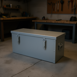 TTAKE Galvanized Steel Tool Trunk 48 In X 20 In X 16 In Heavy Duty Storage <b>Cabinet</b> For Workshop <b>Garage</b> Use - Product Image 3