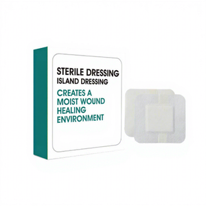 Apósito estéril autoadhesivo no tejido Island Dressing con almohadilla absorbente para cuidado postoperatorio - Product Image 1