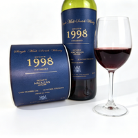 Etiquetas Adhesivas Personalizadas para Botellas de Vino, Whisky y Cerveza, con Textura Especial, para Uso Comercial, Venta al Por Mayor