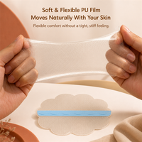 Patchs réutilisables anti-frottement pour cuisses en film PU et gel de silicone, transparents, imperméables et respirants pour femmes, usage quotidien