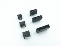 Conector de ranura para tarjeta con paso de 2.54mm, S-2.54, chapado en oro, sin orejetas de montaje, color negro, color verde