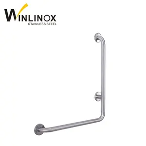 Yang Dapat Dilepas Stainless Steel Jadwal Statistik Toilet Grab Bar Pegangan untuk Orang Tua