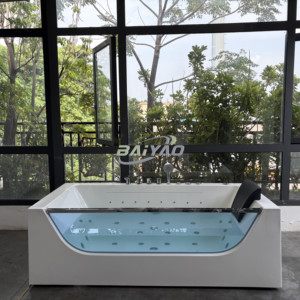<span class=keywords><strong>Baignoire</strong></span> <span class=keywords><strong>de</strong></span> massage rectangulaire <span class=keywords><strong>de</strong></span> luxe pour une personne avec installation <span class=keywords><strong>de</strong></span> tablier d'égouttage pour spa à domicile <span class=keywords><strong>ou</strong></span> hôtel <span class=keywords><strong>de</strong></span> qualité supérieure - Product Image 4