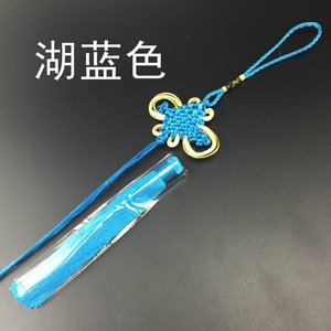 จี้พู่ห้อยลายปมจีนลึกลับของออมเมี่ยว สีแดงม่วง อุปกรณ์ตกแต่งเครื่องประดับ DIY ฤดูใบไม้ผลิ 2024 ผลิตที่เมืองอี้หวู่ - Product Image 2