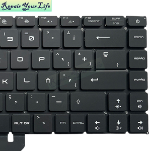 Nuevo Teclado retroiluminado SP para portátil en español para <span class=keywords><strong>MSI</strong></span> <span class=keywords><strong>GE66</strong></span> <span class=keywords><strong>Raider</strong></span> GS66 Stealth, teclado para ordenador portátil en español, novedad en teclado para ordenador portátil de 2/2" - Product Image 4