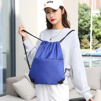 Sacs à cordon personnalisés en usine avec logo, sac à dos à cordon en Oxford imperméable, sac à cordon pour homme pour les sports de plein air