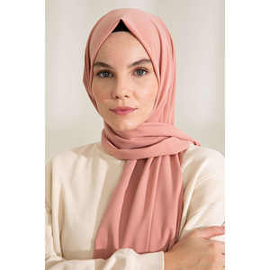 Medina Silk Scarf Soft Rose <b>Pink</b> 100% Satin <b>Fabric</b> Women Breathable Modest Dress Accessory - Product Image 4