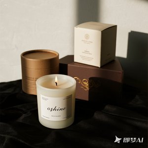 Sang trọng thân thiện với môi nhỏ hộp quà tặng chất lượng cao giáng sinh nến bao bì xách tay có thể tái chế với dập nổi Matt cán - Product Image 2