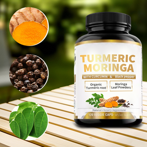 Органический куркумин, порошок из листьев моринги, экстракт черного перца, капсулы с куркумином, добавка для поддержки суставов - Product Image 2