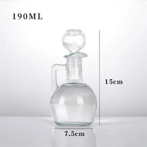 <span class=keywords><strong>Pot</strong></span> d'huile en verre à bec d'oiseau avec bouchon en caoutchouc Bouteille de <span class=keywords><strong>vinaigrette</strong></span> de table vide et couvercle Bouteille d'assaisonnement en verre de cristal pour la nourriture pour animaux de compagnie - Product Image 3