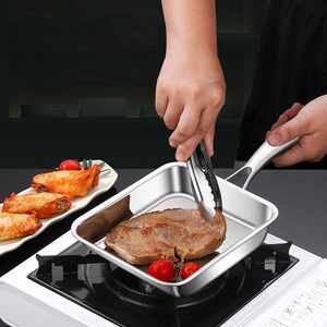 7.5 "giapponese frittata padella per uova, 304 in acciaio inox, padelle quadrate per fare Omelette e pancetta, facile da pulire - Product Image 5