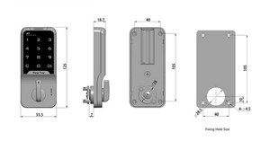 Bàn Văn Phòng Bảo Mật Cao Tủ Khóa Kỹ Thuật Số Mật Khẩu Trang Sức Điện Tử Kết Hợp Thông Minh Khóa Ngăn Kéo - Product Image 5