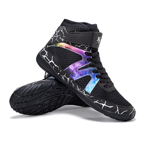 Zapatillas de Lucha Libre Personalizadas de PU con Malla, Diseño Profesional, para Entrenamiento de Fisicoculturismo, Gimnasio, Boxeo, para Hombre, Verano - Product Image 1