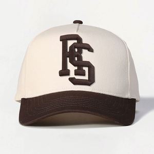 Custom Unisex Fitness Hats 5-Panel Cotton <b>Frame</b> Baseball Cap Puff Printing <b>Embroidery</b> Single Breasted Buckle Business Two-Tone - Product Image 2