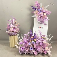 Nouvelles compositions florales artificielles pour décorations de passerelles de lieux de mariage, chrysanthèmes féériques en acier inoxydable, style japonais