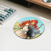 Tapis de souris personnalisé en forme d'animal de dessin animé, en caoutchouc et tissu découpé, tapis de bureau OEM ODM, tapis de souris de jeu personnalisé pour le bureau