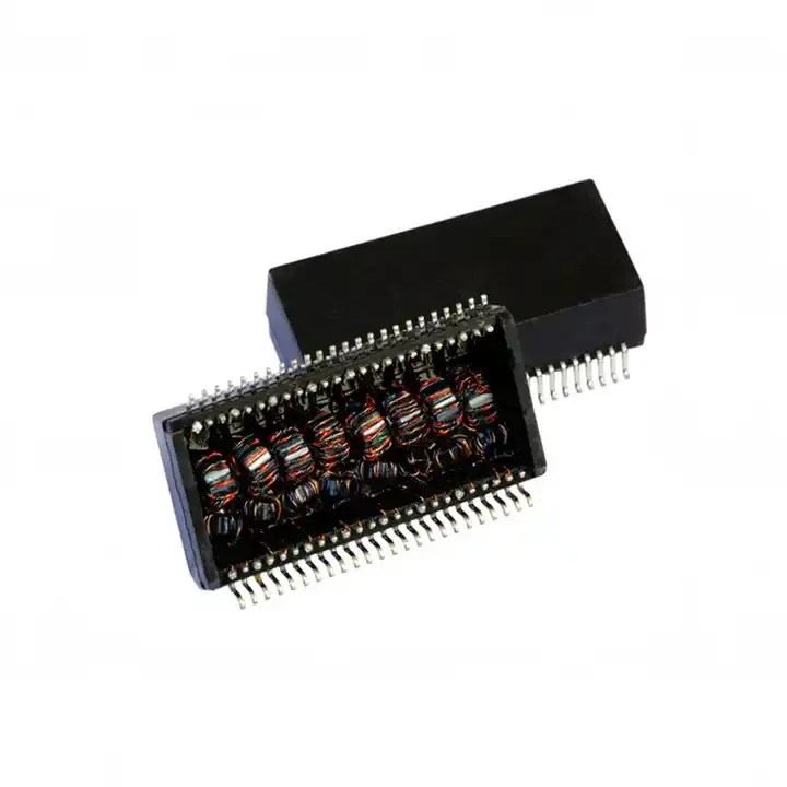 SMD Высокое качество оптовая продажа 1000Base-t двойной порт SMD магнитный Ethernet трансформатор MNC Lan модульный трансформатор