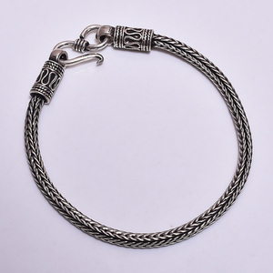 Bracelet uni en argent sterling 925, bracelet en argent sterling 925 pour femmes, bracelet en argent du fabricant, bijoux fins - Product Image 4