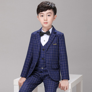 Nouveauté 2025 – Ensembles de Vêtements en Laine pour Enfants Garçons – <span class=keywords><strong>Blazer</strong></span> à Carreaux et Costume Décontracté Deux Pièces pour Garçon – Vente en Gros - Product Image 4