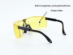 Gafas de <span class=keywords><strong>Seguridad</strong></span> Industriales de Alta Calidad con Patillas Ajustables de Plástico, Protección Ocular Antirrayas para Trabajos de Carpintería y Prescripción Médica - Product Image 5
