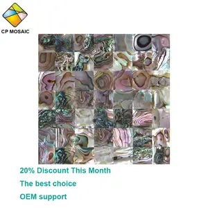 300X300 Populer Abalone Pearl Shell Dinding Mosaik Ubin