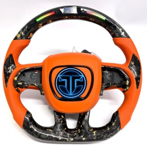 Volant en fibre de carbone forgée pour <span class=keywords><strong>Dodge</strong></span> Charger Challenger Hellcat Charger Durango SRT <span class=keywords><strong>RT</strong></span> GT, accessoires de voiture - Product Image 1