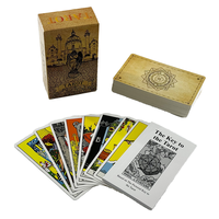 Cartes à jouer en papier de haute qualité, personnalisées, couleur pleine, finition brillante, avec impression recto-verso, cartes de tarot, jeu de cartes vintage, boîte cadeau